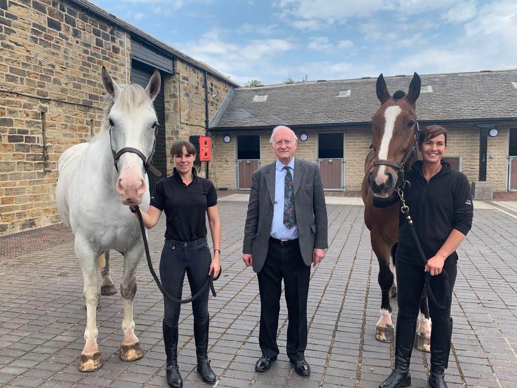 Dr Alan Billings and South Yorkshire Police horses