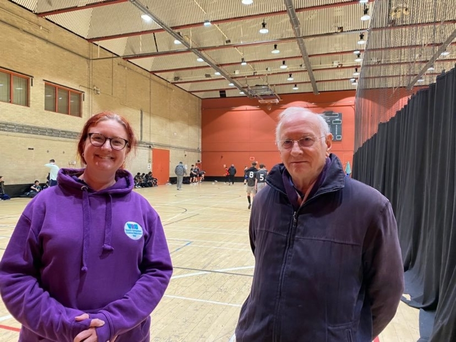 Dr Alan Billings and a colleague from the South Yorkshire Violence Reduction Unit